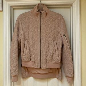 BCBG MAXAZRIA beige lace jacket size XXS.